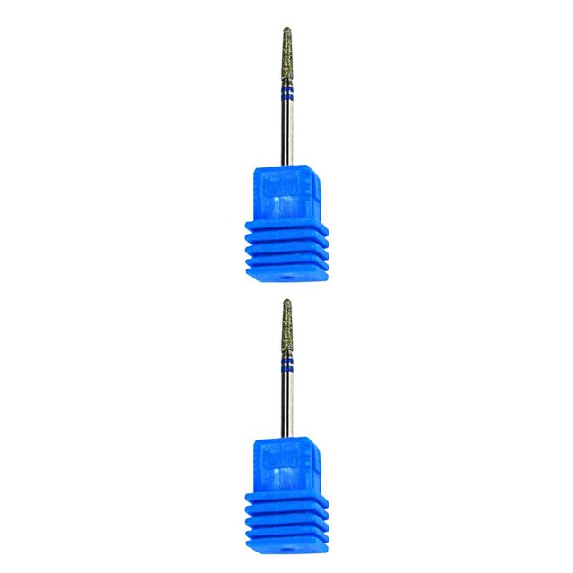 QualitChoice Ceramic Nail Grinding Drill Bit Gel Removal Manicure Polishing Tool No.10 2Set