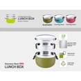 thumbnail image 2 of 1 L Thermal 2 Layer Stainless Steel Thermal Lunch Container - Military Green, 2 of 4