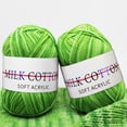 thumbnail image 3 of Trayknick 1 Roll 3 Strands Knitted Yarn DIY Breathable Hand Crocheting Variegated Yarn Thread Needlework Tool for Socks O, 3 of 13