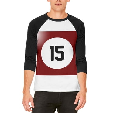 Halloween Billard Pool Ball Fifteen Costume T-Shirt Raglan pour Hommes