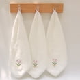 thumbnail image 4 of Floral Tulips Embroidered Towel Gift Absorbent Face Towel Hand Towel, 4 of 6