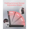 thumbnail image 4 of Walking Pad with Incline, 2.5HP Under Desk Treadmill for Home & Office, 2-in-1 Compact Walking & Jogging Machine with Remote Control & LED Display, 4 of 6