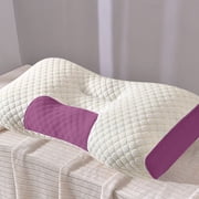 EazyTech Ergonomic Memory Foam Neck Pillow for Cervical Support Washable Travel & Home Pillow for Adults and Teens,16x25in Pink