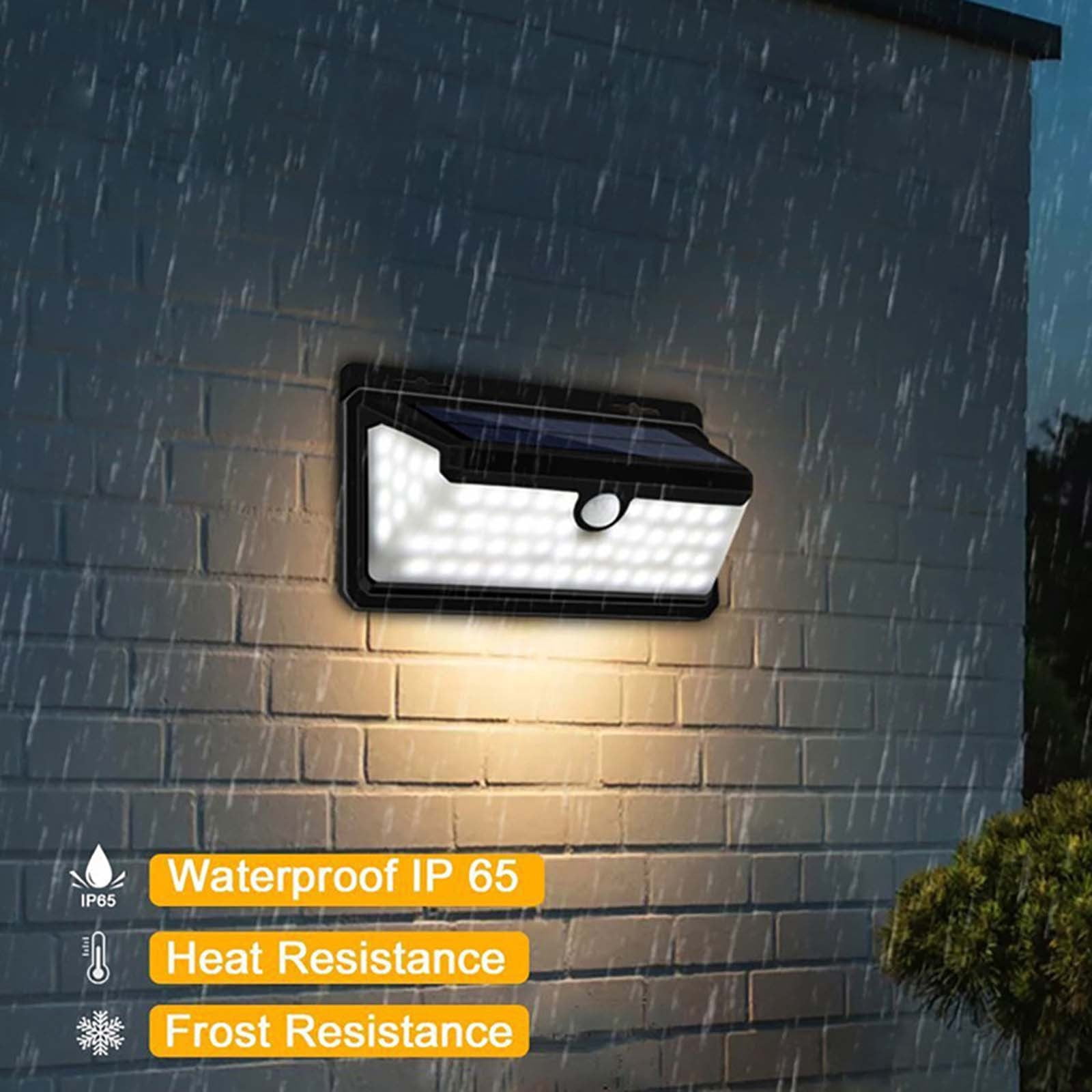 Dvkptbk Solar Lights 100 LED Outdoor Solar Lights Human Body Induction Super Bright Security Water-Proof 270°Wide Angle Lamps & Lighting