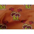 thumbnail image 4 of oneOone Cotton Poplin Fabric Bird & Mushroom Block Print Sewing Fabric BTY 42 Inch Wide, 4 of 4