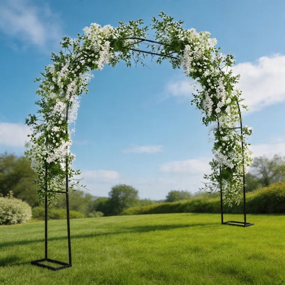 Gaderth Garden Arch Trellis 300x220cm, Heavy Duty Metal Arbor For Climbing Plants, Rustproof Wedding Arch Outdoor Frame For Party Ceremony, Lawn, Patio, Backyard Garden Decor