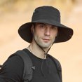 thumbnail image 4 of Harpily Mens Summer Outdoor Sun Protection Breathable Fisherman Cap Foldable Bucket Hat, 4 of 4