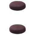 thumbnail image 2 of maskred Housses de Coussin Rondes pour Tabouret Confortable Polyester Imperméabilisation Douce Café Foncé 2Set, 2 of 6