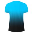 thumbnail image 4 of Qertyioot Été Mode Casual Hommes Col Rond Imprimé T-shirt Top Hipster Chemise, 4 of 5