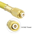 thumbnail image 4 of Unique Bargains 1.5m 1/4 SAE Thread Connector 600PSI Refrigeration Charging Hose Tube Yellow, 4 of 4
