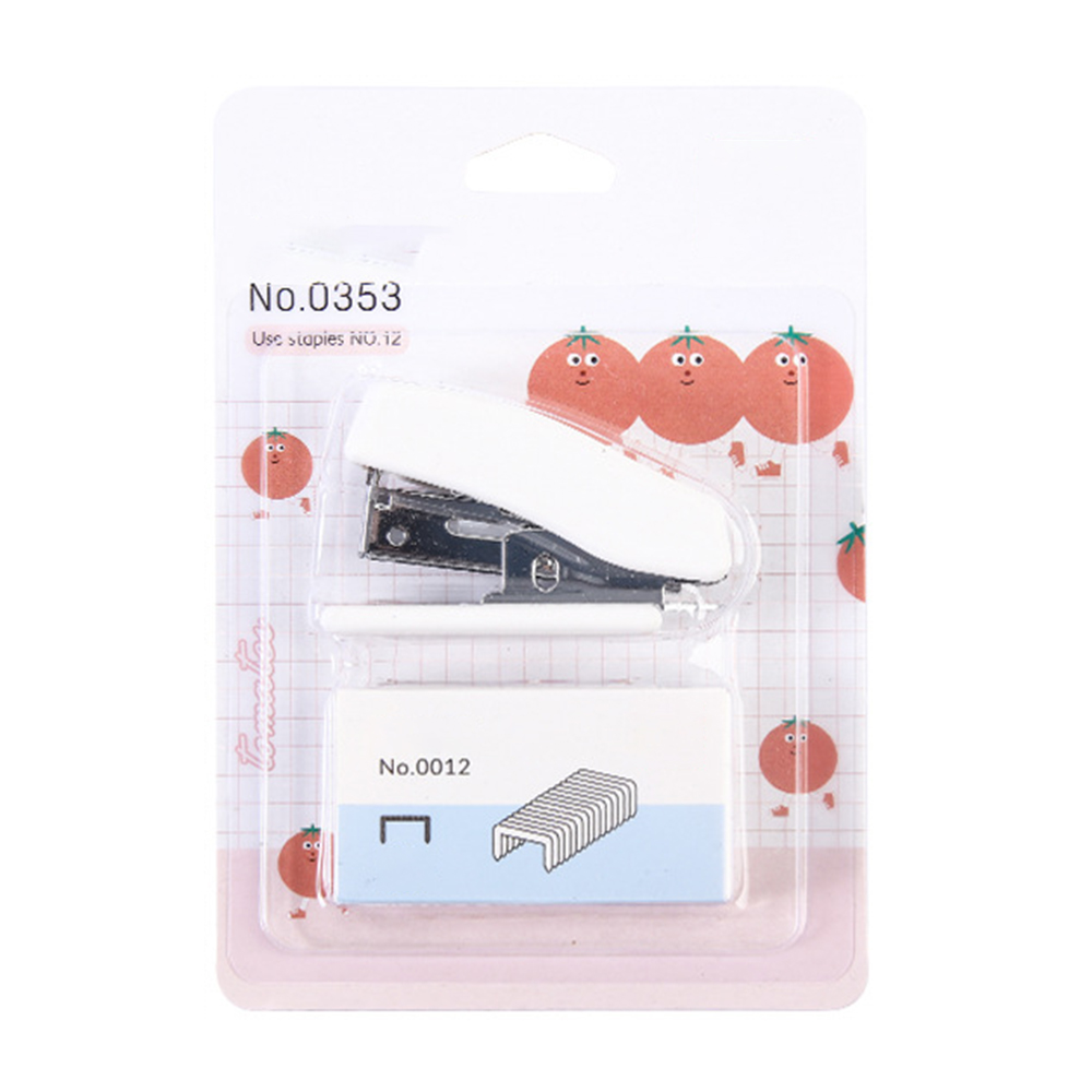 Pink mini stapler with staple remover and 640 staples, cute stapler gift