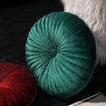 thumbnail image 2 of Coussin Rond en Velours, Décoration pour la Maison, Coussin Rond Plissé pour Canapé, Chaise, Lit, Voiture, 2 of 5