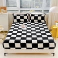 thumbnail image 1 of Dvkptbk Fitted Sheet Protective Cover for Bed Mattress Pocket Fitted Sheet Winter Warm Breathable Non Slip for Care Bed Sheet Quilted Fitted Sheet Bedding, 1 of 6
