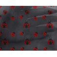 thumbnail image 4 of oneOone Georgette Viscose Gray Fabric Red Insect Sewing Material Print Fabric By The Yard 42 Inch Wide, 4 of 4