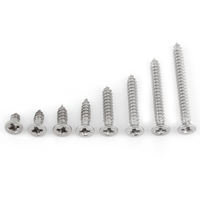 200pcs M3 Stainless Steel SS304 SelfTapping Screws Pan Flat Truss Head