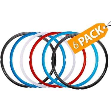 Anneaux d'Étanchéité pour Instant Pot de 6 Pintes, Anneau d'Étanchéité pour Instant Pot de 6 qt 5 qt, Accessoires Instant Pot Compatibles avec IP DUO60 IP LUX60 IP DUO50 IP LUX50 Smart 60 IP CSG60 et IP CSG50