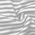 thumbnail image 5 of Peignoir Femme à Fermeture Éclair devant, Manches Longues, Rayé, Robe de Chambre Zippée Courte avec Poches, Gris, M, 5 of 5