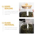 thumbnail image 4 of Glass Food Storage Container Flour Storage Jar Sugar Container with Bamboo Lid, 4 of 8