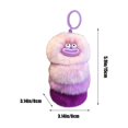 thumbnail image 3 of Yhmxh Lovely Plush Keychain-Cute Stuff Pendant Caterpillars Keyring Keychain Gift for Handbag,Purse,Backpack,Car Keys, 3 of 7