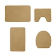 thumbnail image 2 of 2025-2026 Memory Foam Bath Mat Set, Bathroom Rugs For 4 Pcs Toilet Mats Universal Soft Comfortable Water Absorption Non-Slip Thick Machine Washable Easier To Dry Dark Clearance, 2 of 7