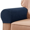 thumbnail image 4 of 2Pcs Sofa Arm Protector Anti-Slip High Elastic Polyester Simple to Install Armrest Covers Household Supplies, 4 of 7