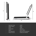 thumbnail image 2 of Gymax 2.25HP Under Desk Electric Pad Treadmill Running Machine w/ APP White, 2 of 10