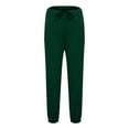 thumbnail image 4 of Pisexur Mens Sweatpants 2024 Solid Color Workout Jogging Athletic Pants ​Elastic Waist Drawstring Straight Leg Sweatpants Loose Elastic Bottom Casual Pants with Pockets, 4 of 5