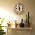 thumbnail image 4 of GROWTH TANK 2 Pieces Nordic Straw Wall Hanging Decor Tapestry Animal W/ Rope Handwoven 40cm C, 4 of 9