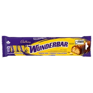 CADBURY WUNDERBAR, Chocolatey Candy Bar, Snack Size