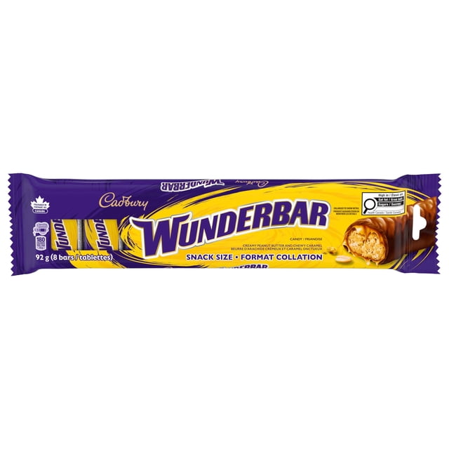 CADBURY WUNDERBAR, Chocolatey Candy Bar, Snack Size