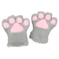 thumbnail image 3 of Glisme Winter Gloves Women Cat Fingerless Gloves Cat Mittens For Performance And Events Grey, 3 of 3