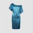 thumbnail image 5 of TIMIFIS Robe Moulante Crayon de Soirée Sans Manches en Similicuir pour Femme, 5 of 5
