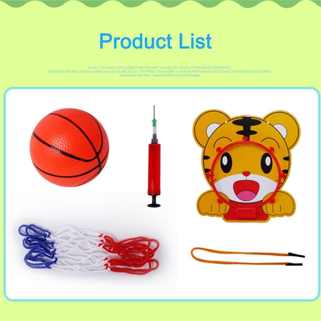 Daisyyozoid Hanging Wall Lifting Basketball Rack Toys With 1 Basketball And 1 Inflator