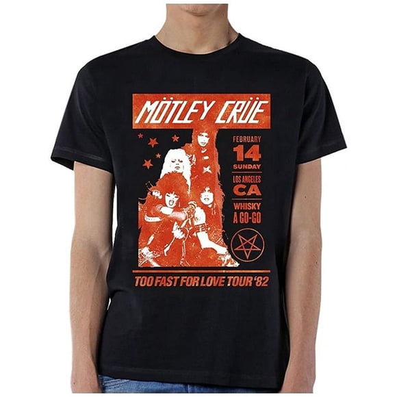 Motley Crue - T-Shirt Doux pour Hommes Whiskey A GO GO