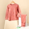 thumbnail image 2 of PMVFHDE Pyjama d'Été pour Fille, Mode Décontractée pour Enfants, Imprimé, Long, Tenue d'Intérieur, Rouge, 6-7 Ans, 2 of 4
