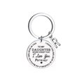 thumbnail image 1 of Up to 65% Off Creative DIY To My Daughter Stainless Steel Last Name 26 Letter Keychain 2.5cm Necklace Rings Earring Jewelry on Clearance, 1 of 4