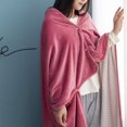 thumbnail image 2 of Blanket Doublelayer Tartan Lady Winter Scarf Wrap Multifunction Plaid Warm Shawl Home Textiles Multipurpose Blanket Soft Breathable Machine Washable All-Season Throw Blanket for Hot Sleepers, 2 of 3