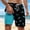 Blue, variant on Men's Casual Shorts Lightweight Beach Trunks With Double Layer Print Design For Summer Outdoor Water Sports And Everyday Wear
