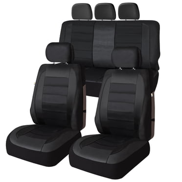 Universal Fit Car Seat Cover – Full Set of Automotive Car Seat Covers, Premier Leatherette Seat Covers, Water-resistant Seat Protector for Cars, Trucks, SUVs and Vans