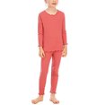 thumbnail image 2 of LSLJS Kids Round Neck Pajama Set Long Sleeved Pants Pajama Two Piece Pajama Sets, 2 of 9