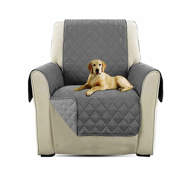 CHOK 2024 Double Quilted Sofa Cover Waterproof Sofa Cover Furniture Protective Cover Washable Sofa Cover With Non-Slip And Elastic Belt Suitable For Children Dogs And Pets