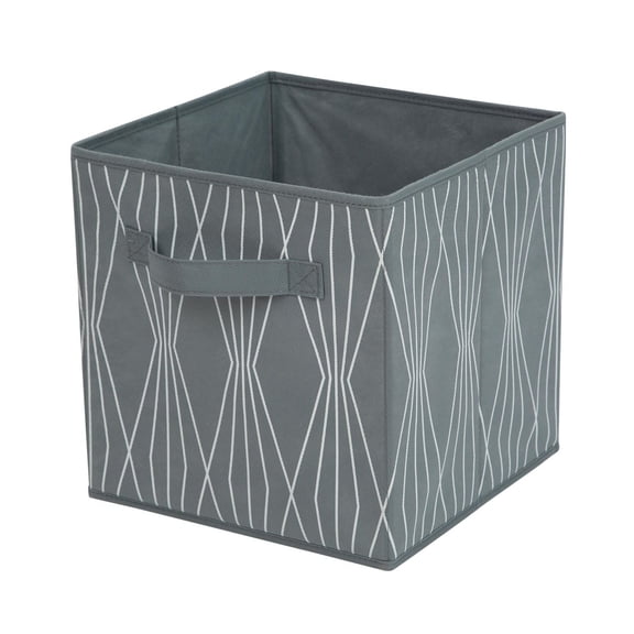 Mainstays Storage Cube Fabric Basket Bin - Foldable, Great for Nursery, Playroom, Closet, Home Organization