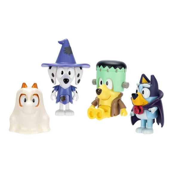 Figure 4-Pack Bluey Halloween w/ 2.5in Figures & Access.