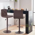 thumbnail image 5 of BestOffice Tabourets de Bar Hauteur Comptoir Ensemble de 2 en Cuir PU Modernes Hauteur Réglable Pivotants Tabourets de Bar Chaise Hydraulique Tabourets de Bar, 5 of 5