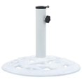 thumbnail image 2 of vidaXL Umbrella Base White 9 kg 40 cm Cast Iron, 2 of 5