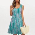 thumbnail image 1 of Ovzne Robes pour Femmes 2025 Robe Femme Mode Robe Décontractée Imprimée avec Poches Sans Manches à Col Rond Robe Femme Imprimée Liquidation, 1 of 5