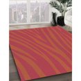 thumbnail image 3 of Ahgly Company Tapis Rectangulaire Rouge Lavable en Machine, 7 Pieds x 9 Pieds, 3 of 7