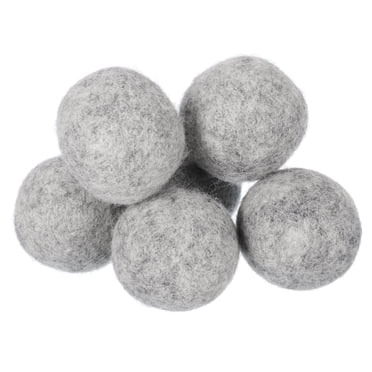 Unique Bargains 6 Packs Dryer Balls, 1.6 Inches Wool Dryer Balls for Dryer Laundry, Light Grey