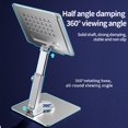 thumbnail image 1 of Support pour Tablette Pliant Rotatif à 360 Degrés Multi-angle Réglable Rétractable en Alliage d'Aluminium Support Support Accessoires Cadeaux Argent, 1 of 9