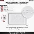 thumbnail image 3 of Rev-A-Shelf RV-50-LID-13-1-40 50 Qt Trash Can Lid, Orion Gray (Lid Only), 3 of 12